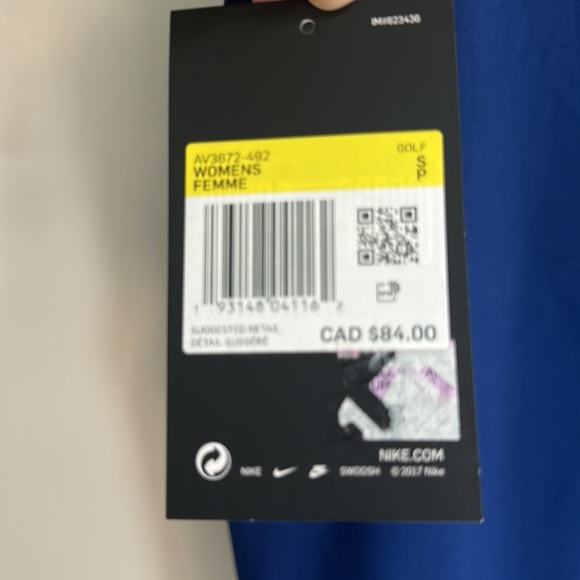 Nike dry fit golf sleeveless shirt blue nwt small - Picture 6 of 6